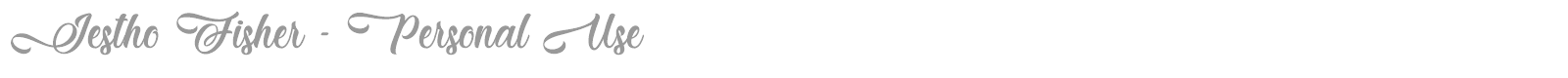 Jestho Fisher font preview